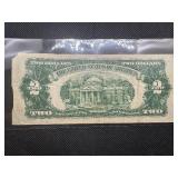 1953 Red Seal $2 bill