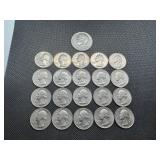 20 Bicentennial Quarters, 1 Bicentennial Half Dollar