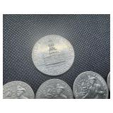 20 Bicentennial Quarters, 1 Bicentennial Half Dollar