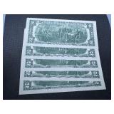 5 sequential $2 bills