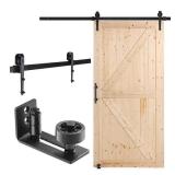 VEVOR Barn Door and Hardware Kit, 42 x 84 x 1.38 in. Wood Sliding Barn Door, Smoothly and Quietly, Access Door