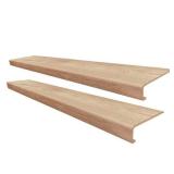 STEPSOLUTION Waukee Mill Maple Stair Tread Molding Square-Exact Match for Lifeproof Floor, 2-Pieces, 46 in. x 7 in. x 6.5 mm T