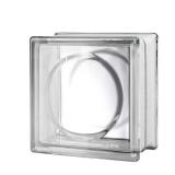 Alpha 4 in. Thick Series 8 in. x 8 in. x 4 in. (8-Pack) Circular Pattern Glass Block (Actual 7.75 x 7.75 x 3.88 in.)
