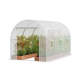 VEVOR Walk-in Tunnel Greenhouse, 9. 6x6. 4x6. 2 ft. Hoop House Greenhouse Tunnel, Plant Hot House with Galvanized Steel Frame