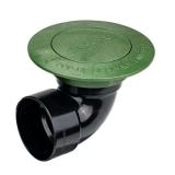 lot of 16-Pop-Up Drainage Emitter with Elbow for 3 in. Drain Pipes, Green Plastic