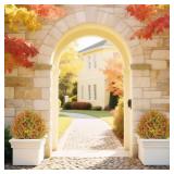 poetree 2 ft. Artificial Boxwood Topiary Ball Tree Fall Decor in Pot- 2-Pack