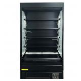 NSF 40 in. Commercial Black Vertical Open Air Display Merchandiser