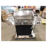 Nexgrill 5-Burner Propane Gas Grill in Stainless Steel with Side Burner and Condiment Rack