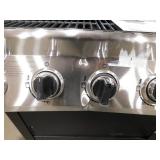 Nexgrill 5-Burner Propane Gas Grill in Stainless Steel with Side Burner and Condiment Rack