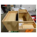 Hampton Bay Recessed Panel 60 in. W x 24 in. D x 34.5 in. H Assembled Sink Base Cabinet in Unfinished Lot of 4