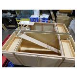 Hampton Bay Recessed Panel 60 in. W x 24 in. D x 34.5 in. H Assembled Sink Base Cabinet in Unfinished Lot of 4