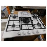 Summit Appliance 27 in. Gas Cooktop in White with 5 Burners including Power Burner