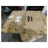 UniFlame Uniflame Large Roman Oil Rubbed Bronze Bi-fold style Fireplace Doors with Smoke Tempered Glass