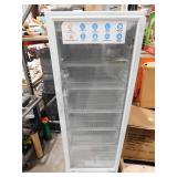 Commercial Beverage Refrigerator, 24.5 Inch 15 Cu. Ft. Drink Fridge, Display Refrigerator with Glass Door, Commercial Display Fridge with 5 Adjustable Shelves, for Shops, Restaurants, Bars