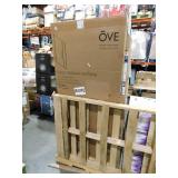 OVE Decors Pasadena 39 7/16 in. to 41 3/8 in. W x 72 in. H Pivot Alcove Frameless Shower Door in Satin Nickel