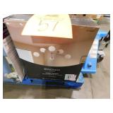 Monteaux Lighting 39 in. 6-Light Gold Sputnik Pendant Light Fixture with Frosted Glass Globe Shades