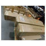 ALEKO Galvanized Steel Chain Link Fence - Complete Kit - 4x50 ft. - 9.5 AW Gauge - Black