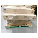 (4) Hampton Bay Avondale Ready to Assemble Plywood Shaker Wall Kitchen Cabinet in Alpine White
