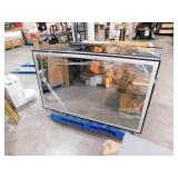 Apmir 60 in. W x 36 in. H Rectangular Space Aluminum Framed Dual Lights Anti-Fog Wall Bathroom Vanity Mirror in Tempered Glass