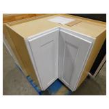 lot of 4--Hampton Bay Shaker- Assembled Cabinets in Satin White