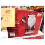 6 ft. Iridescent twist led sparkle Santa.