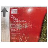 Home Accents Holiday 7.5 ft. Festive Pine LED Pre-Lit Artificial Christmas Tree T10