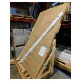 Contractors Wardrobe 96 in. x 96 in. Concord White Aluminum Frame Mirrored Interior Sliding Closet Door