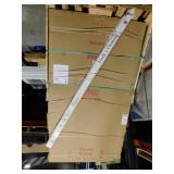 Contractors Wardrobe 96 in. x 96 in. Concord White Aluminum Frame Mirrored Interior Sliding Closet Door