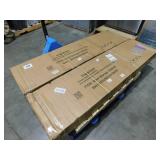 (2) Mlezan Metal Garage Cabinet 35.4 in. W x 72 in. H x 18 in. D 24-Gauge Steel Metal Storage Cabinet 4 Shelves and 2 Door in White