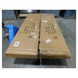 (2) Mlezan Metal Garage Cabinet 35.4 in. W x 72 in. H x 18 in. D 24-Gauge Steel Metal Storage Cabinet 4 Shelves and 2 Door in White