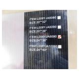 Apmir 24 in. W x 36 in. H Irregular Frameless LED Lighted Anti-Fog Tempered Glass Asymmetrical Wall Bathroom Vanity Mirror