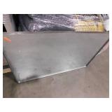 Apmir 48 in. W x 30 in. H Rectangular Aluminum Alloy Framed and Tempered Glass Wall Bathroom Vanity Mirror in Brushed Silver