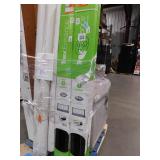 (4) Trex Enhance 6 ft. x 36 in. Charcoal Black Composite Rail with Black Round Aluminum Baluster Kit-Horizontal