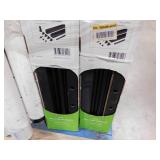 (4) Trex Enhance 6 ft. x 36 in. Charcoal Black Composite Rail with Black Round Aluminum Baluster Kit-Horizontal