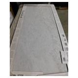 Daltile Sanbristol White Marvel 24 in. x 48 in. Matte Color Body Porcelain Stone Look Floor and Wall Tile (381 sq. ft.)