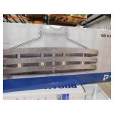 Gulliver Collection 38-1/2 in. Coastal 4-Light Graphite Coastal Linear Chandelier Light with Weathered Driftwood Frame