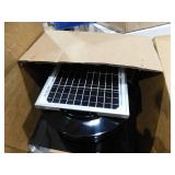 (2) Active Ventilation 365 CFM Black Powder Coated 5-Watt Solar Powered Roof Mounted Exhaust Attic Fan