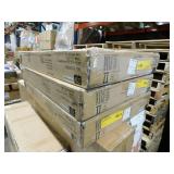 (3) Hampton Bay Avondale 24 in. W x 12 in. D x 42 in. H Ready to Assemble Plywood Shaker Wall Kitchen Cabinet in White Oak
