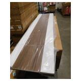 Nexera Rustik Walnut 72-inch TV Stand fits TVs up to 80 inches with Open Storage