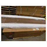 Nexera Rustik Walnut 72-inch TV Stand fits TVs up to 80 inches with Open Storage