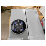 Square D Homeline 200 Amp 8-Space 16-Circuit Outdoor Ring-Type Semi-Flush Mount Solar-Ready Main Breaker Plug-On Neutral CSED