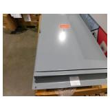 Square D Homeline 200 Amp 8-Space 16-Circuit Outdoor Ring-Type Semi-Flush Mount Solar-Ready Main Breaker Plug-On Neutral CSED