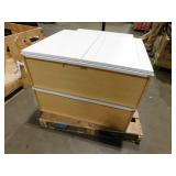 Lot of three White Cabinets