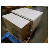 Lot of three White Cabinets