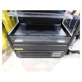 NSF 40 in. Commercial Black Vertical Open Air Display Merchandiser