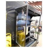 NSF 40 in. Commercial Black Vertical Open Air Display Merchandiser