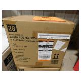 24 in Pre Lit LED Wesley Pine Artificial  Christmas Wreath--Four Pack