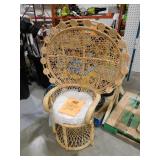 bali & pari Hecate Natural Rattan Peacock Chair