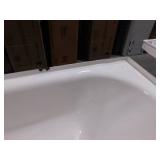 Bootz Industries Maui 60 in. x 30 in. Alcove Soaking Bathtub with Left Drain in White