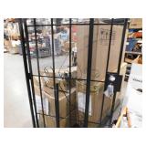 Unique Home Designs 36 in. x 80 in. Su Casa Universal Black Surface Mount Steel Security Door with Expanded Metal Screen